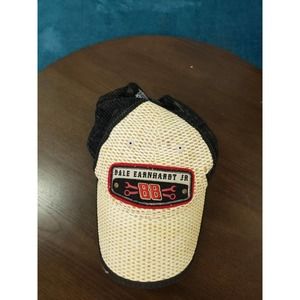 Dale Earnhardt Jr. Mens Beige Black Hat Mesh Back #88 Snapback Adjustable Chase